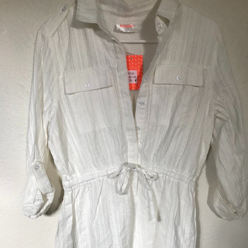 White Moon Long Blouse/dress: Flowy and Airy